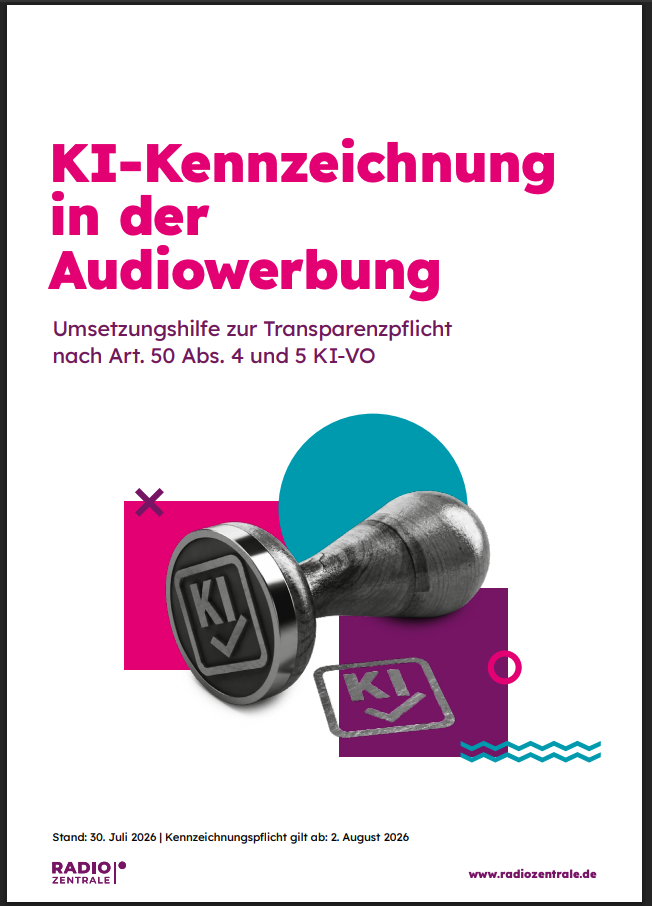KI-Kennzeichnung in der Audiowerbung RADIOZENTRALE